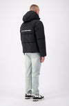 BLOCK PUFFER JACKET | Black