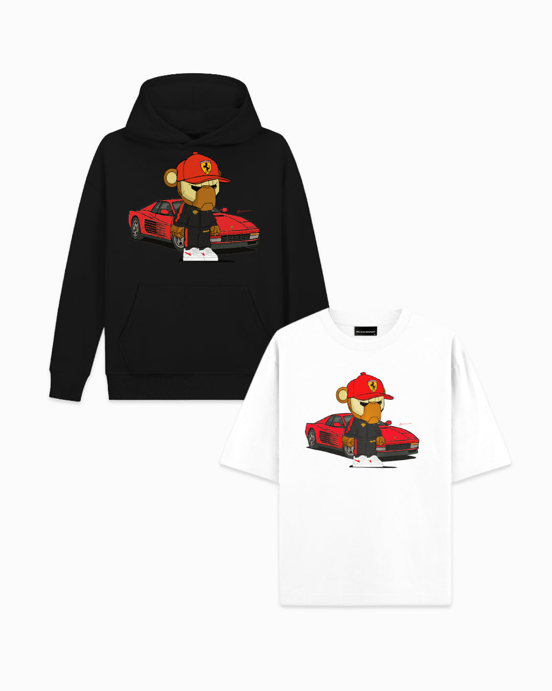 2 PACK - Febbari T-SHIRT & HOODIE | BLACK