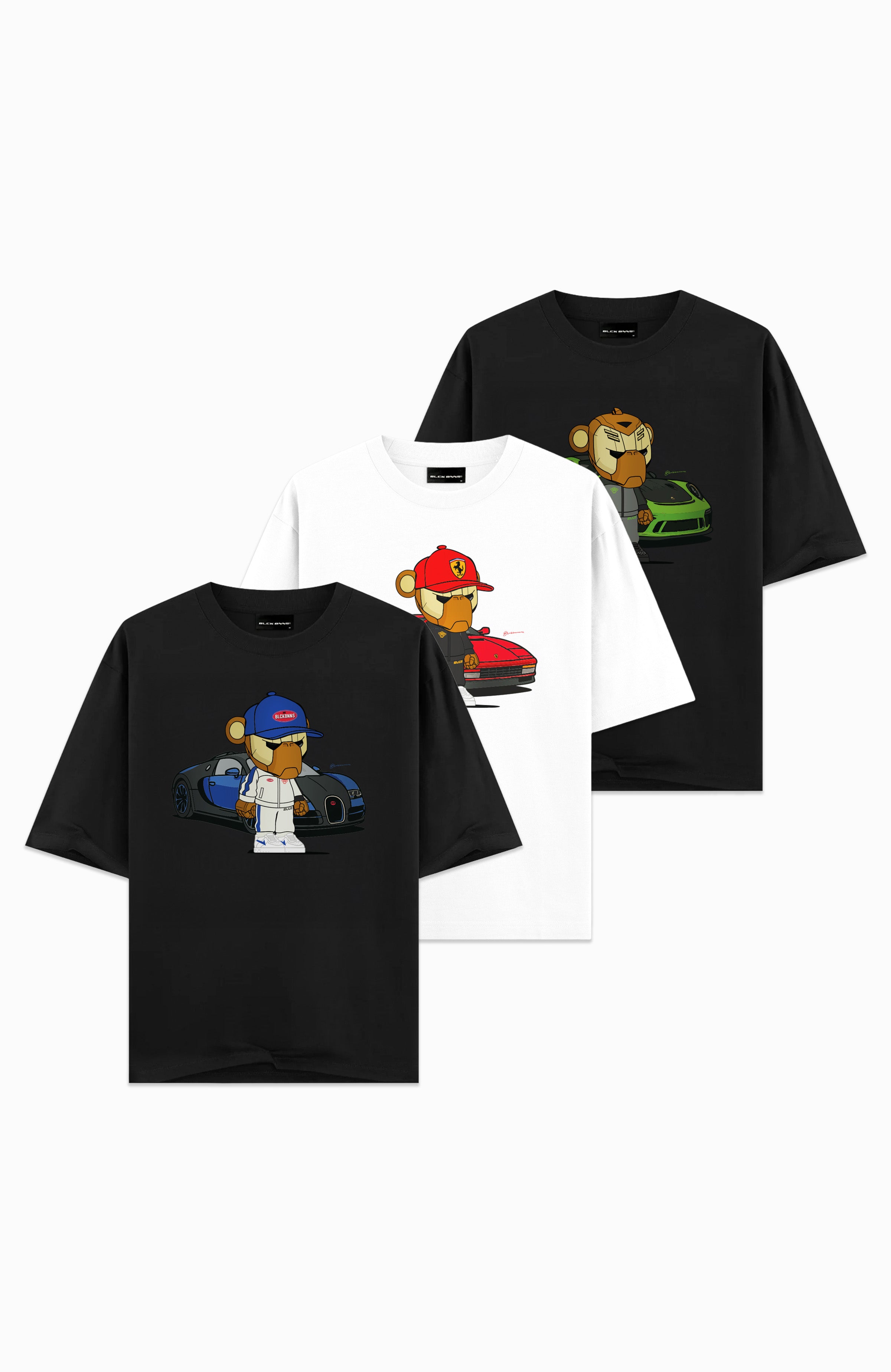 3 PACK - KIDS SPEED MONKEYS T-SHIRTS