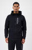 INITIAL GLOW ZIPPER HOODIE | Black