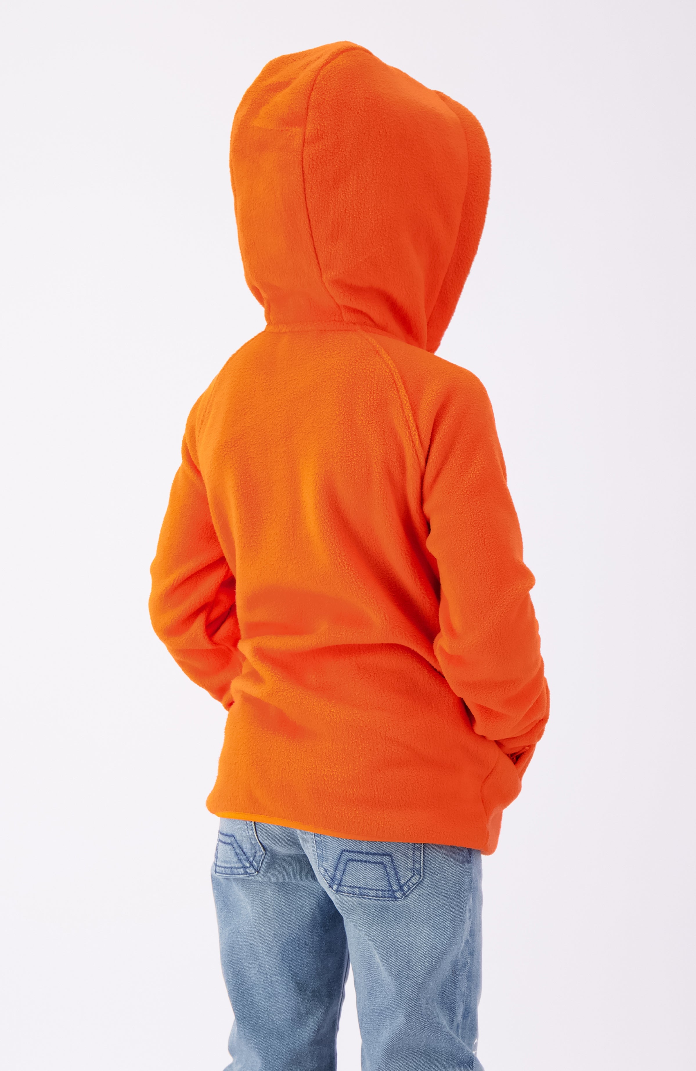 JR ANORAK FLEECE HOODY | Orange