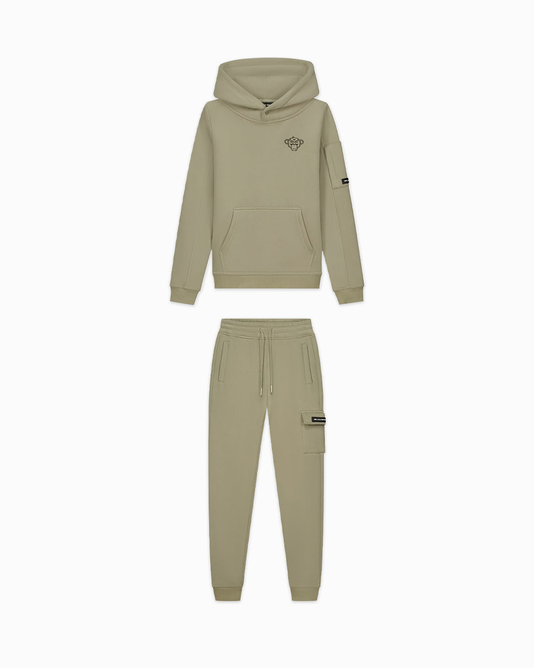 KIDS PLATE HOODIE SET | Green