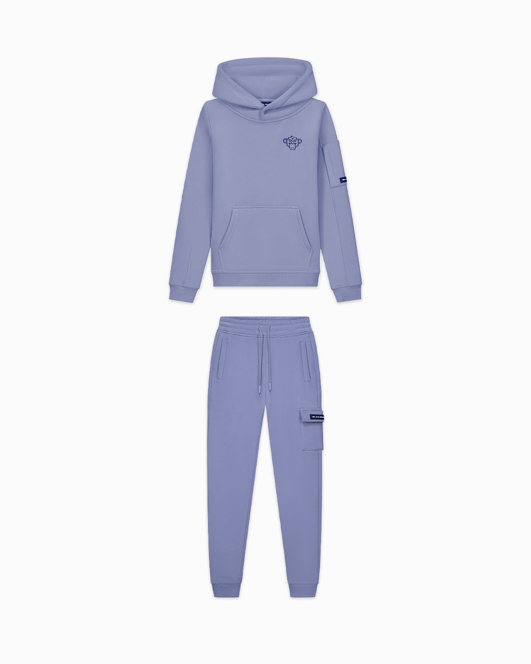 KIDS PLATE HOODIE SET | Blue