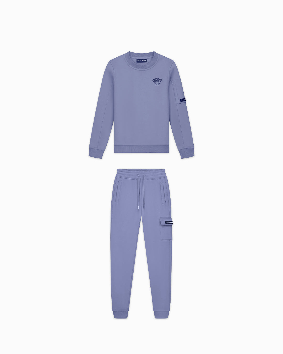 KIDS PLATE SWEATER SET | Blue