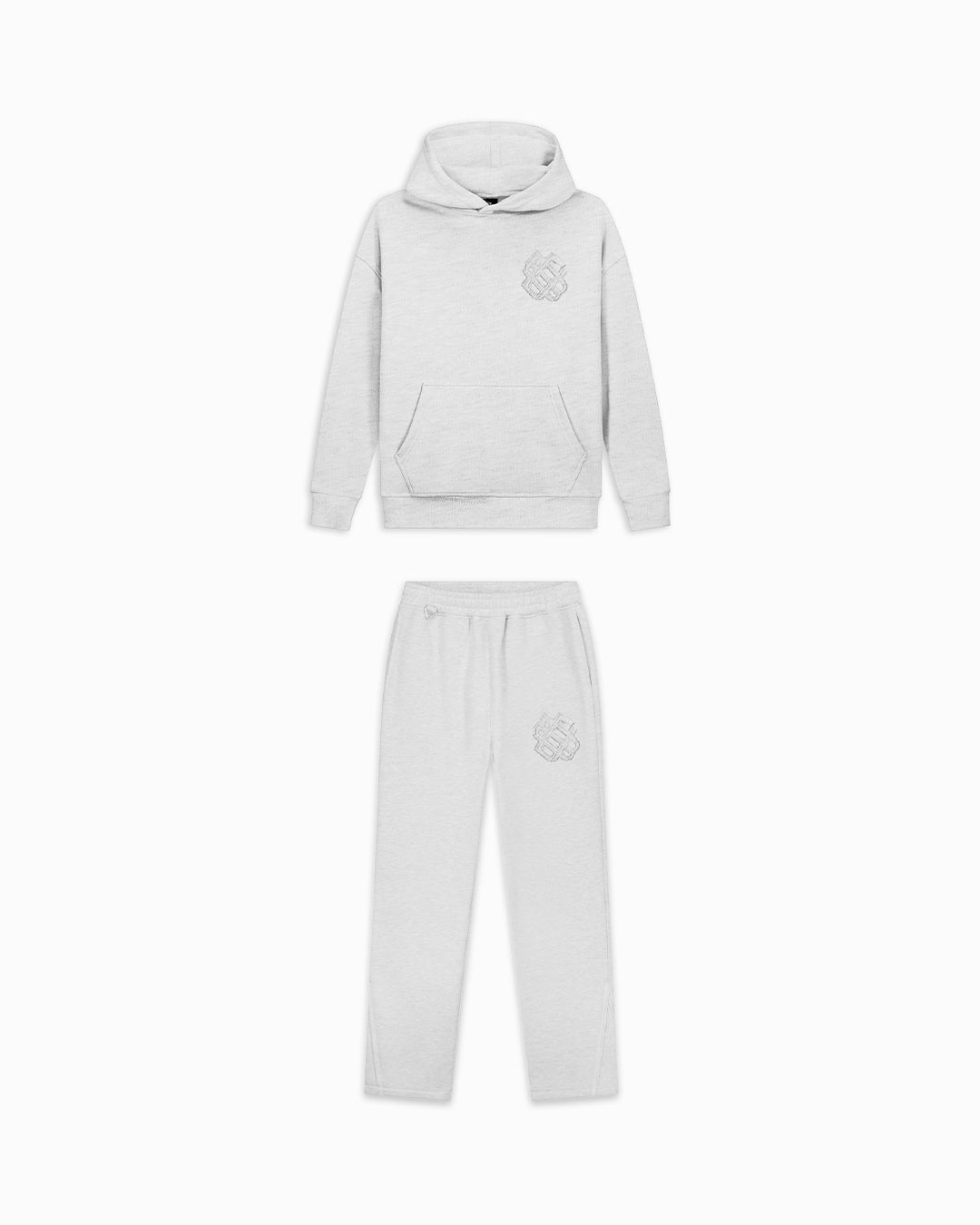 KIDS RIPPED MONOGRAM SWEATSUIT | Grey