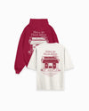 2 PACK - LES FLEURS T-SHIRT & HOODIE | RED