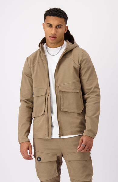 Khaki hot sale cargo jacket