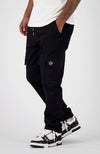 MONOGRAM CARGO PANTS | Black