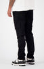 MONOGRAM CARGO PANTS | Black