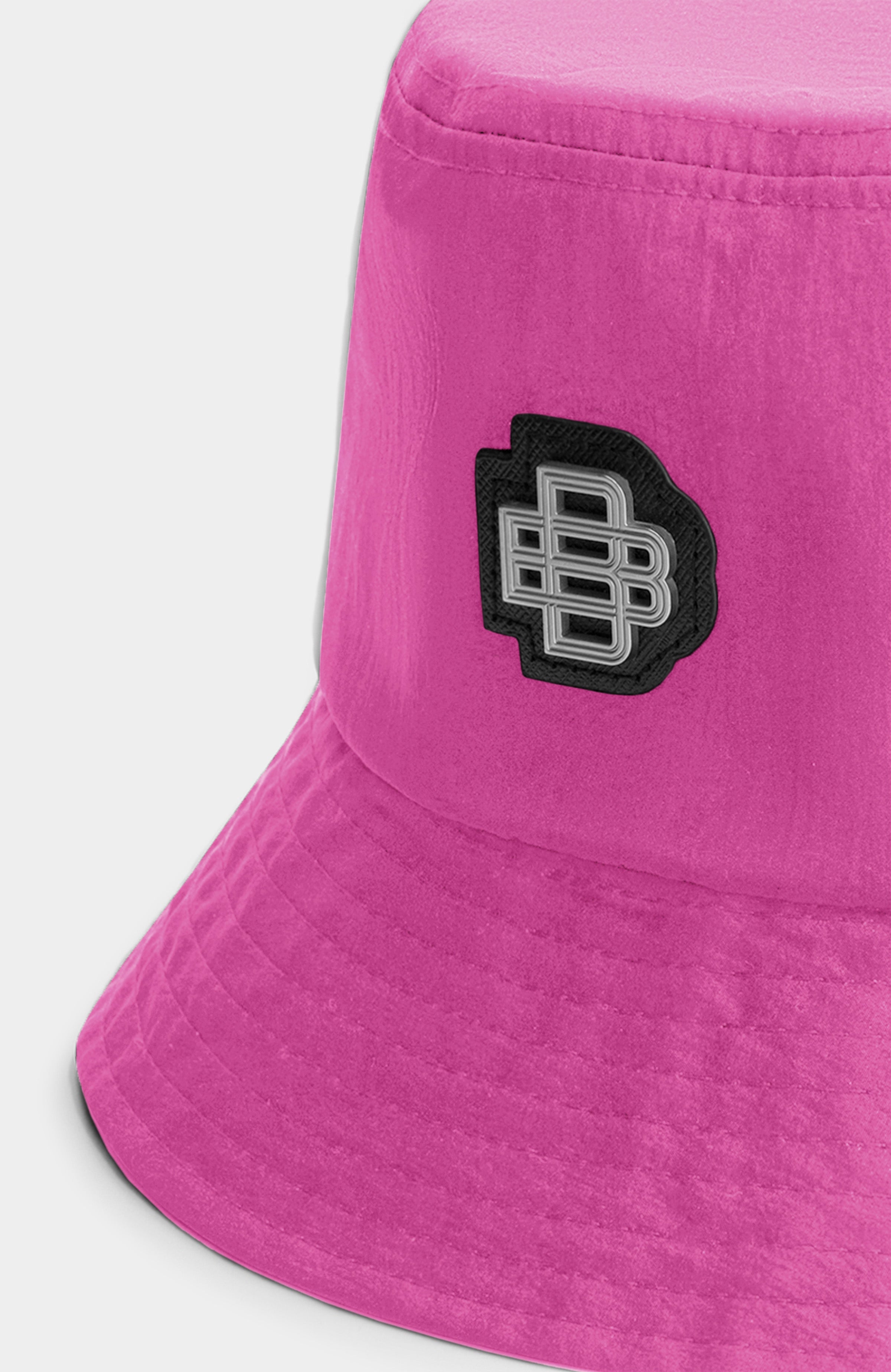 MONOGRAM BUCKET HAT | Pink