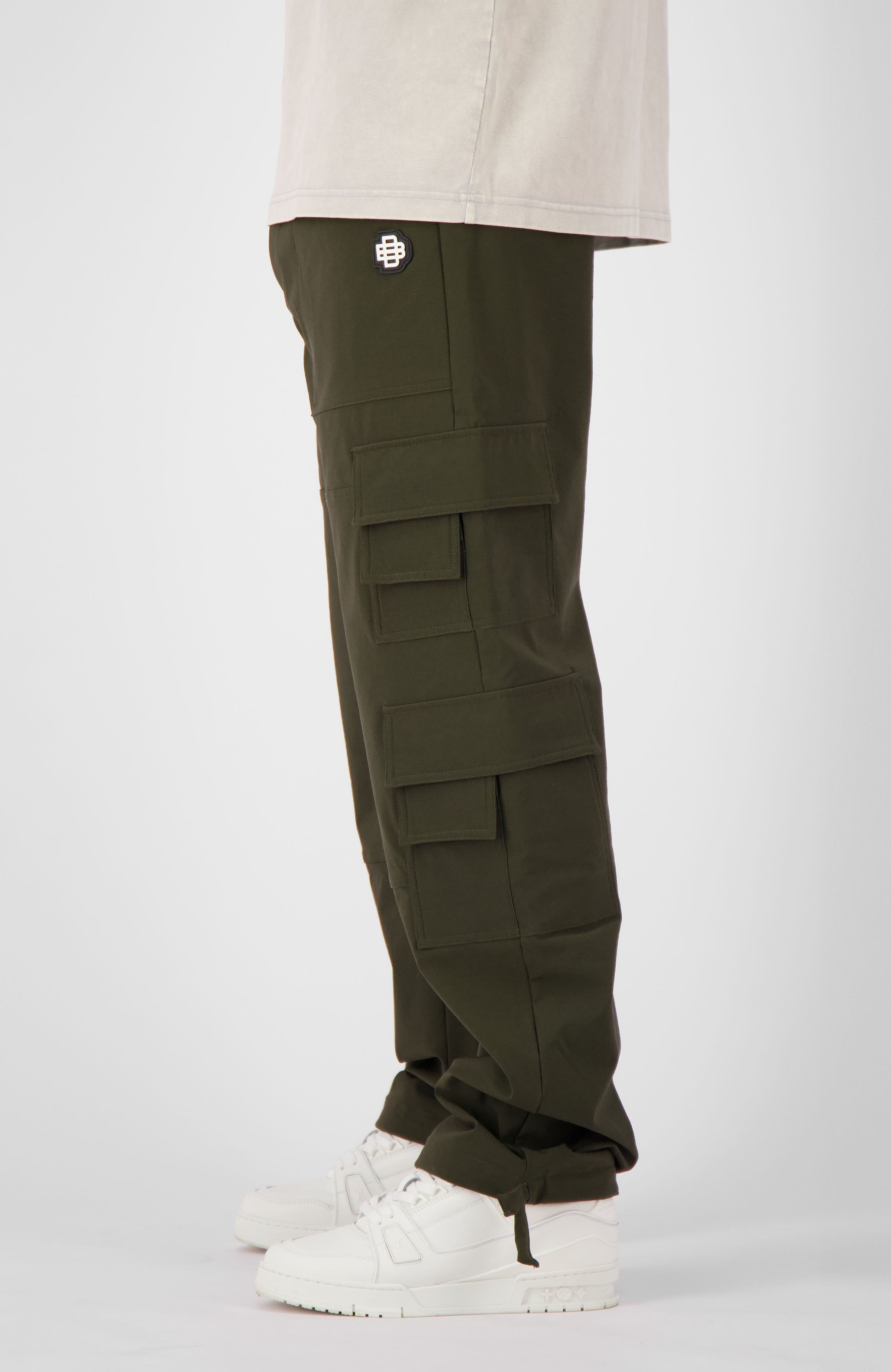 MONOGRAM TECH CARGO PANTS | Moss Green