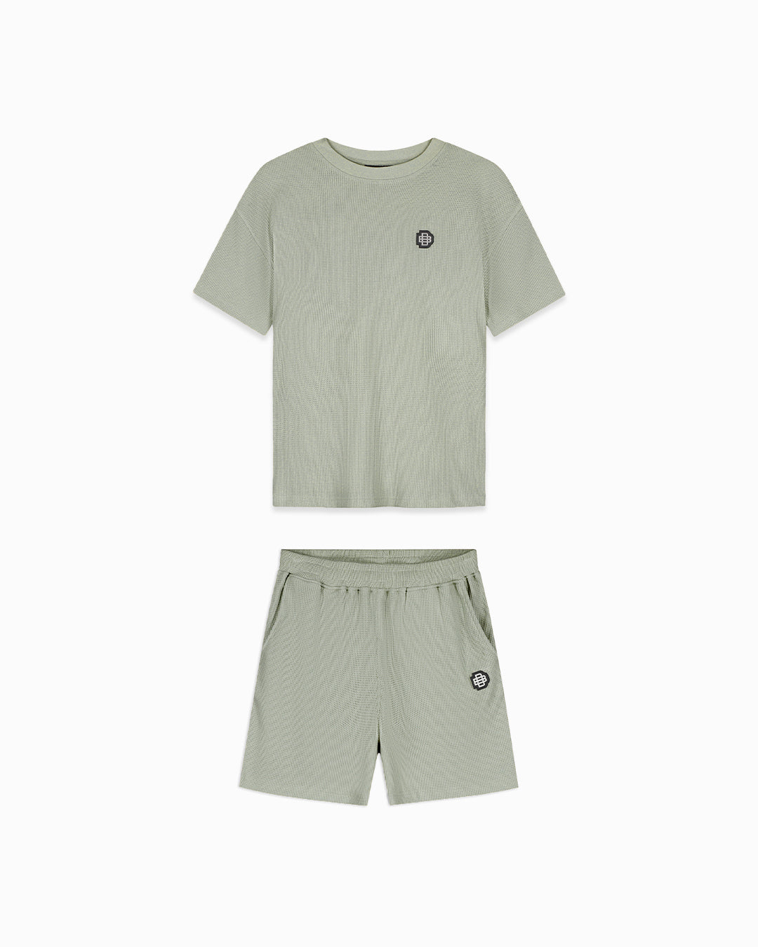 MONOGRAM WAFFLE SET | Green