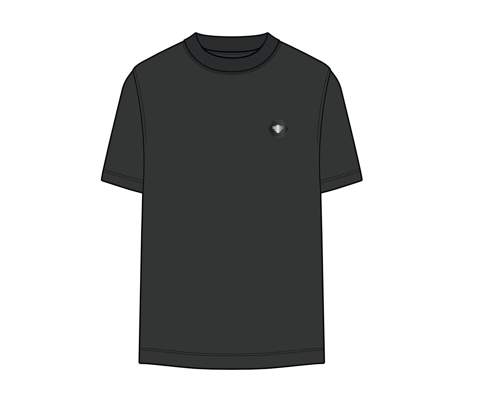 JR. PATCH T-SHIRT | Black