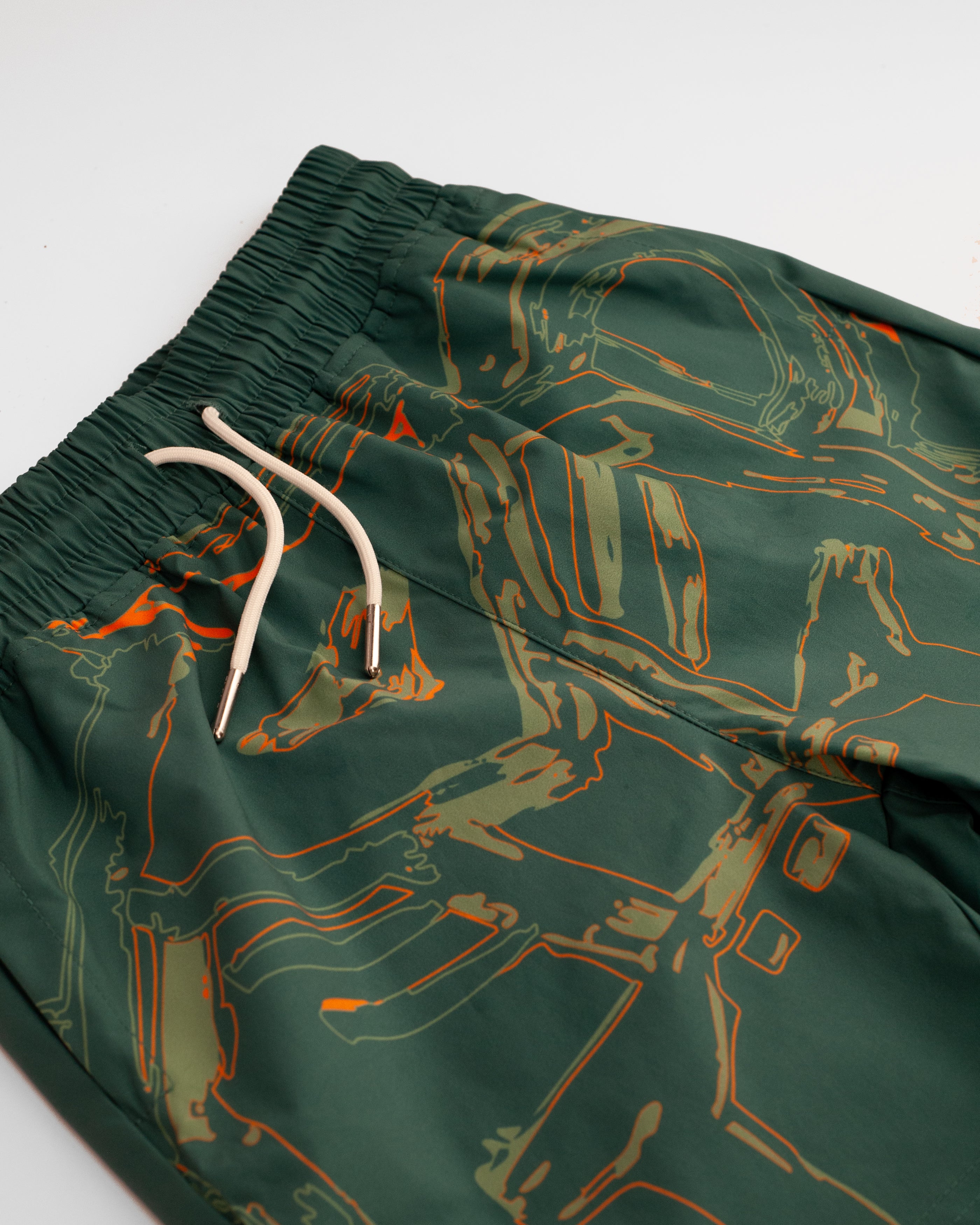 KIDS HUGE SKETCH SWIMSHORT | Green