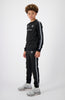 JR. TAPED TRACKPANTS | Black