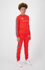 JR. TAPED TRACKPANTS | Neon Red