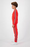 JR. TAPED ANORAK TRACKSUIT | Neon Red