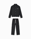 TWILL RIPPED SET | Black