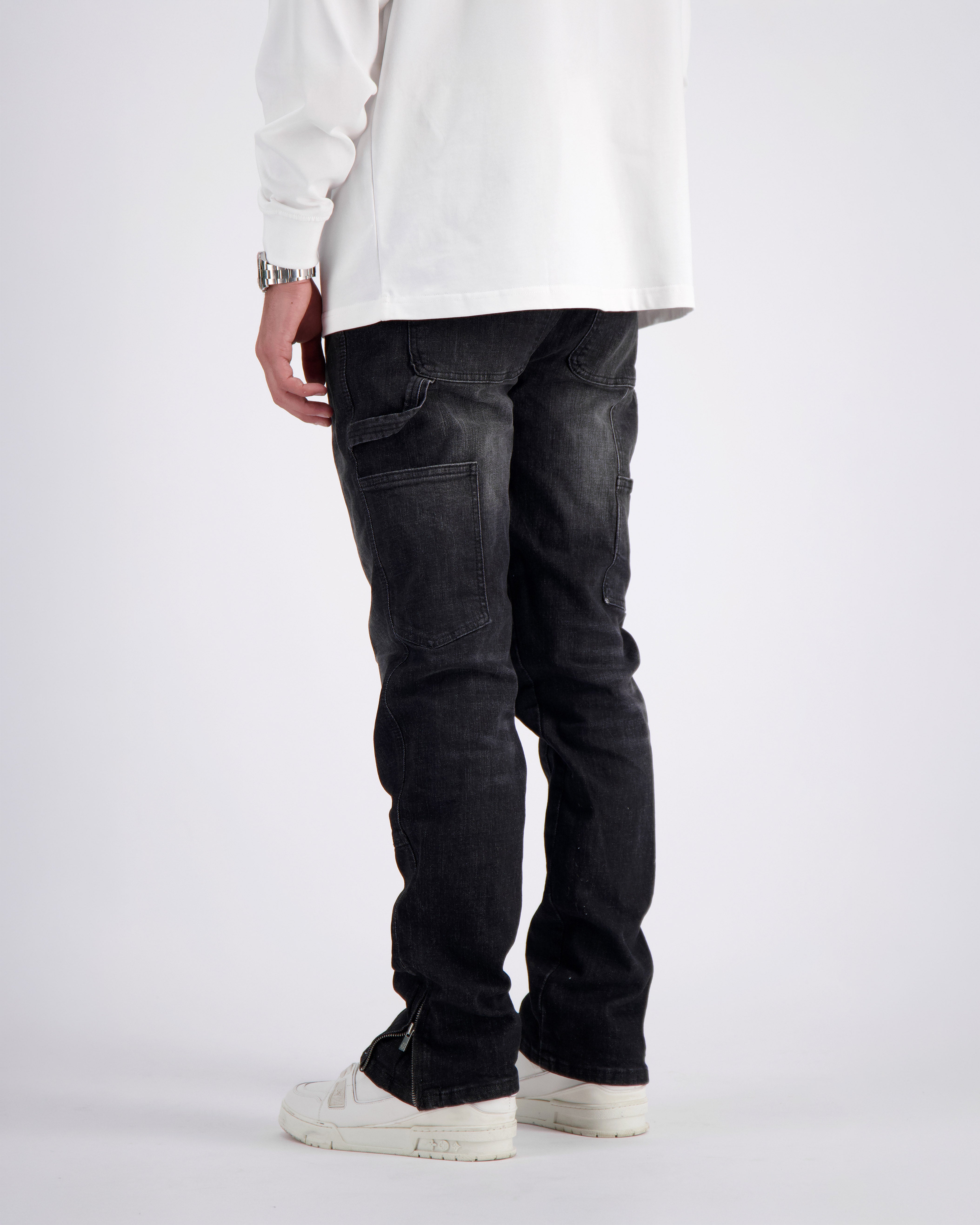 V2 WORKER DENIM | Schwarz