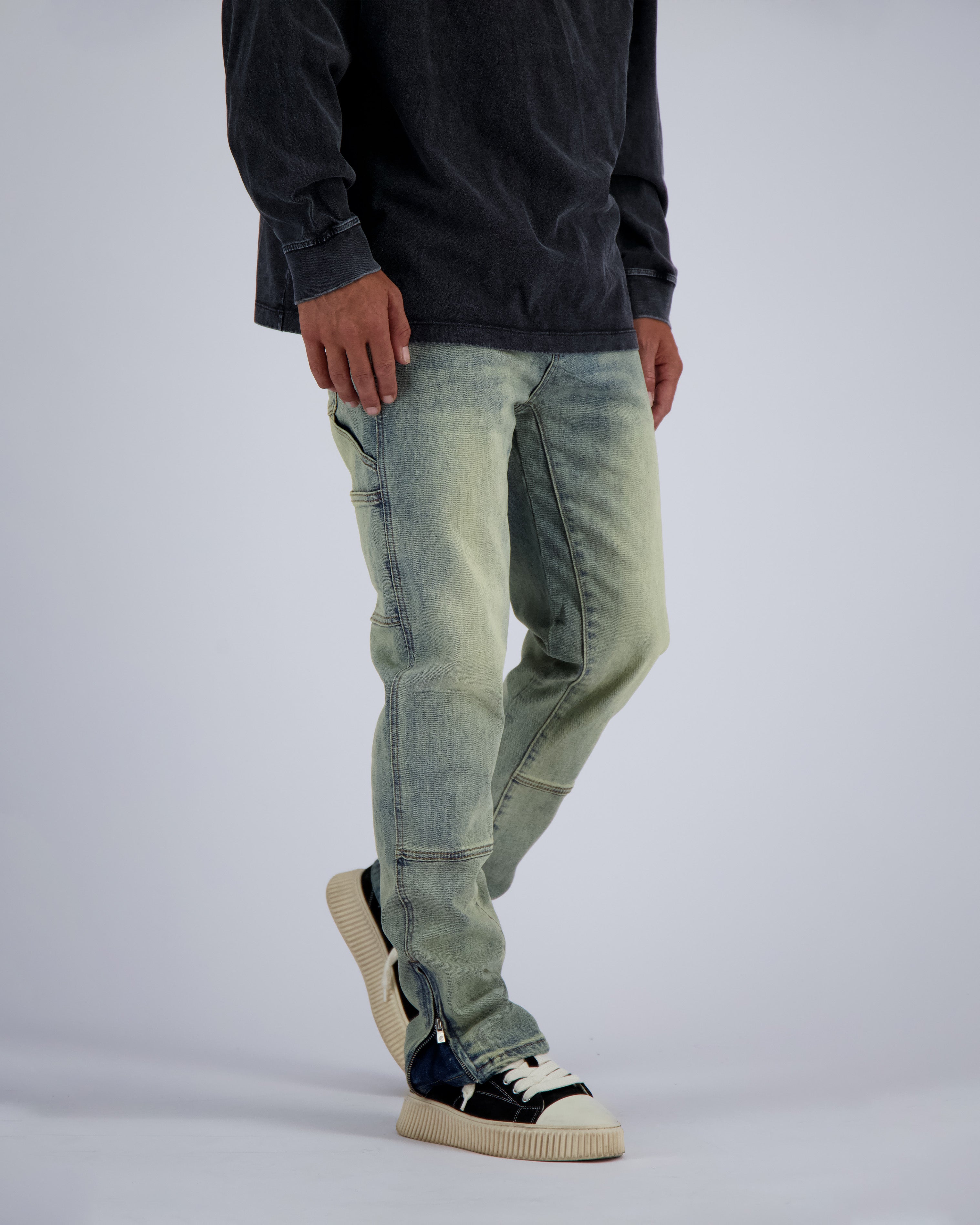 V2 WORKER DENIM | Blau