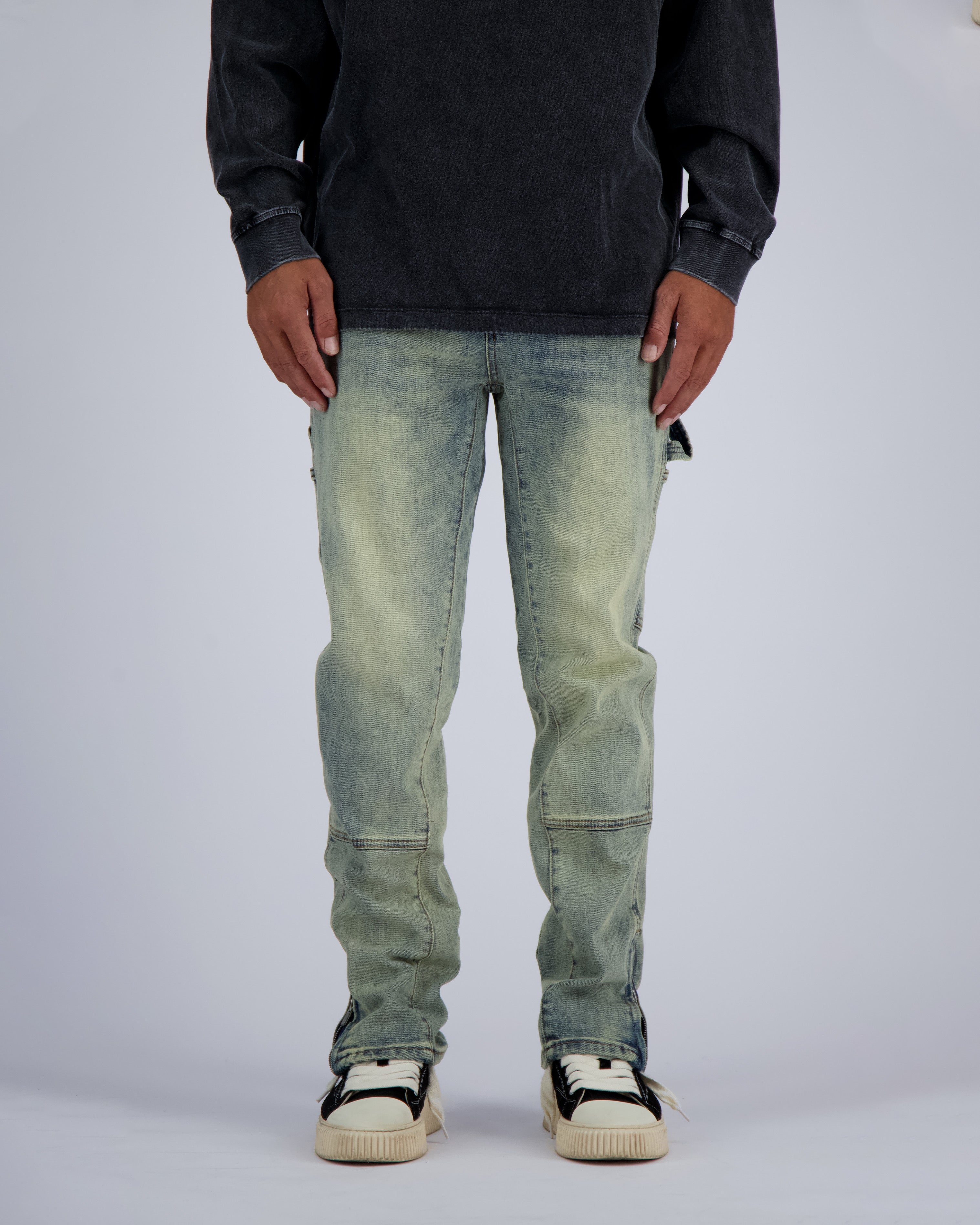 V2 WORKER DENIM | Blau