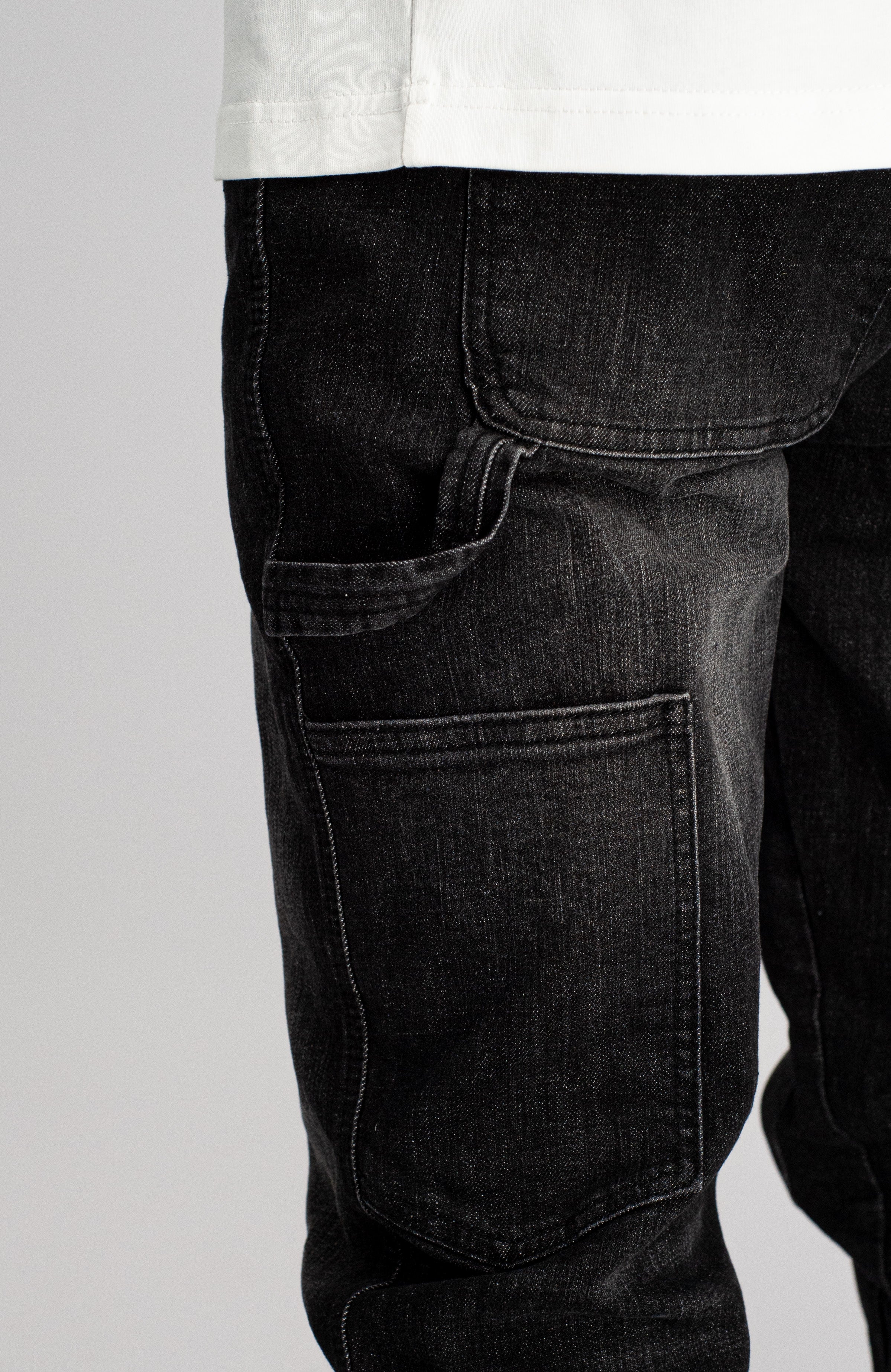 V2 WORKER DENIM | Black
