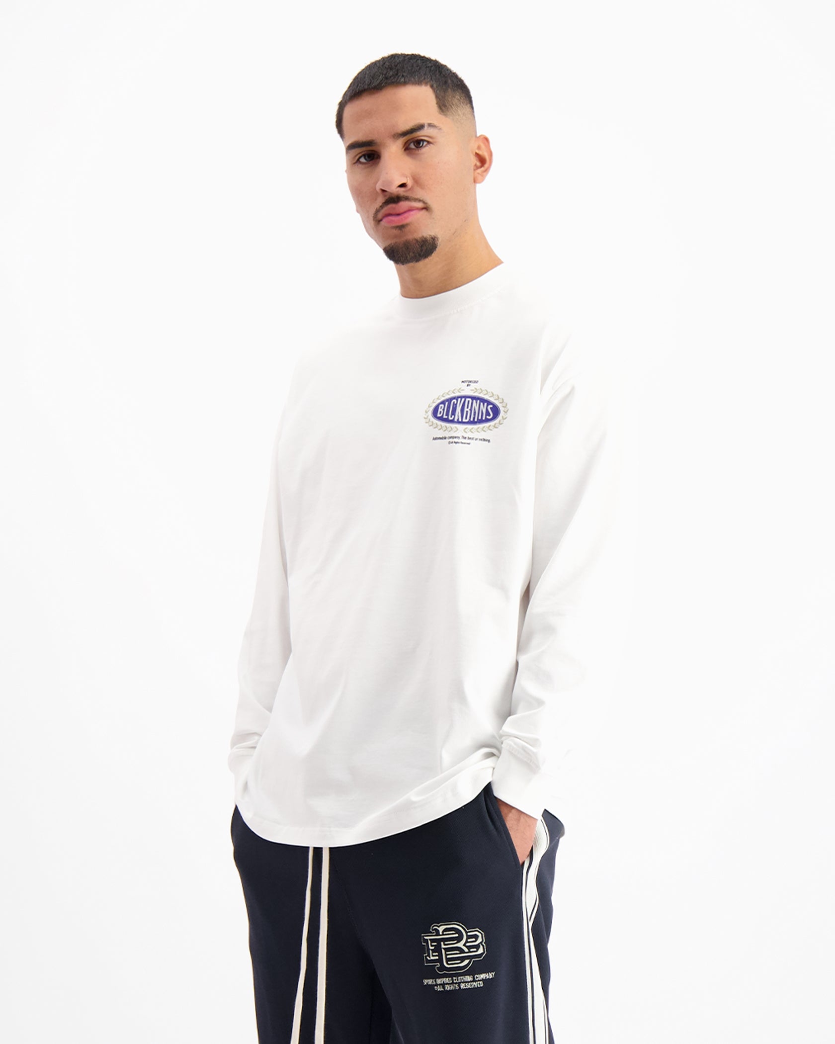 AUTOMOBILE LONGSLEEVE T-SHIRT | White