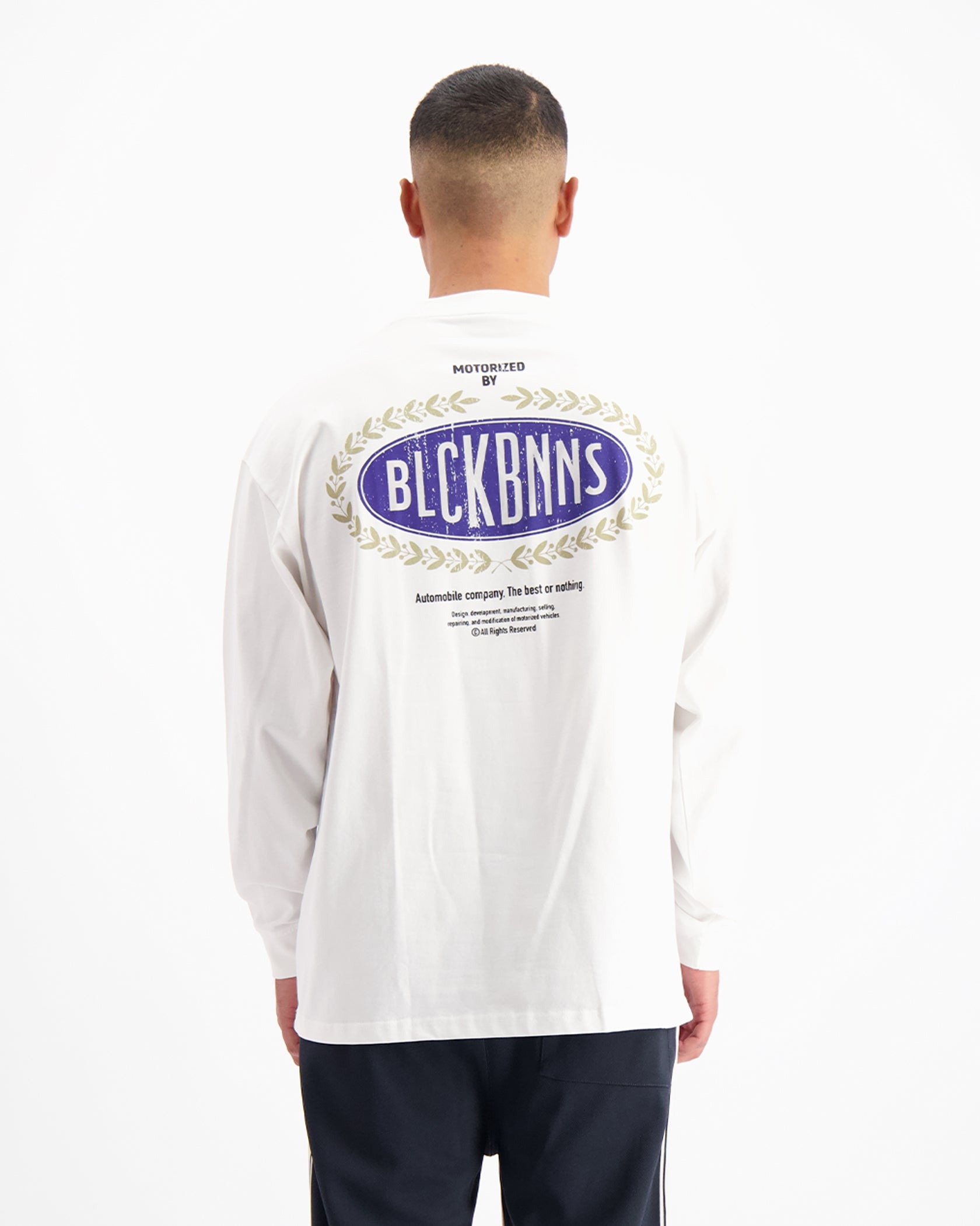 AUTOMOBILE LONGSLEEVE T-SHIRT | White