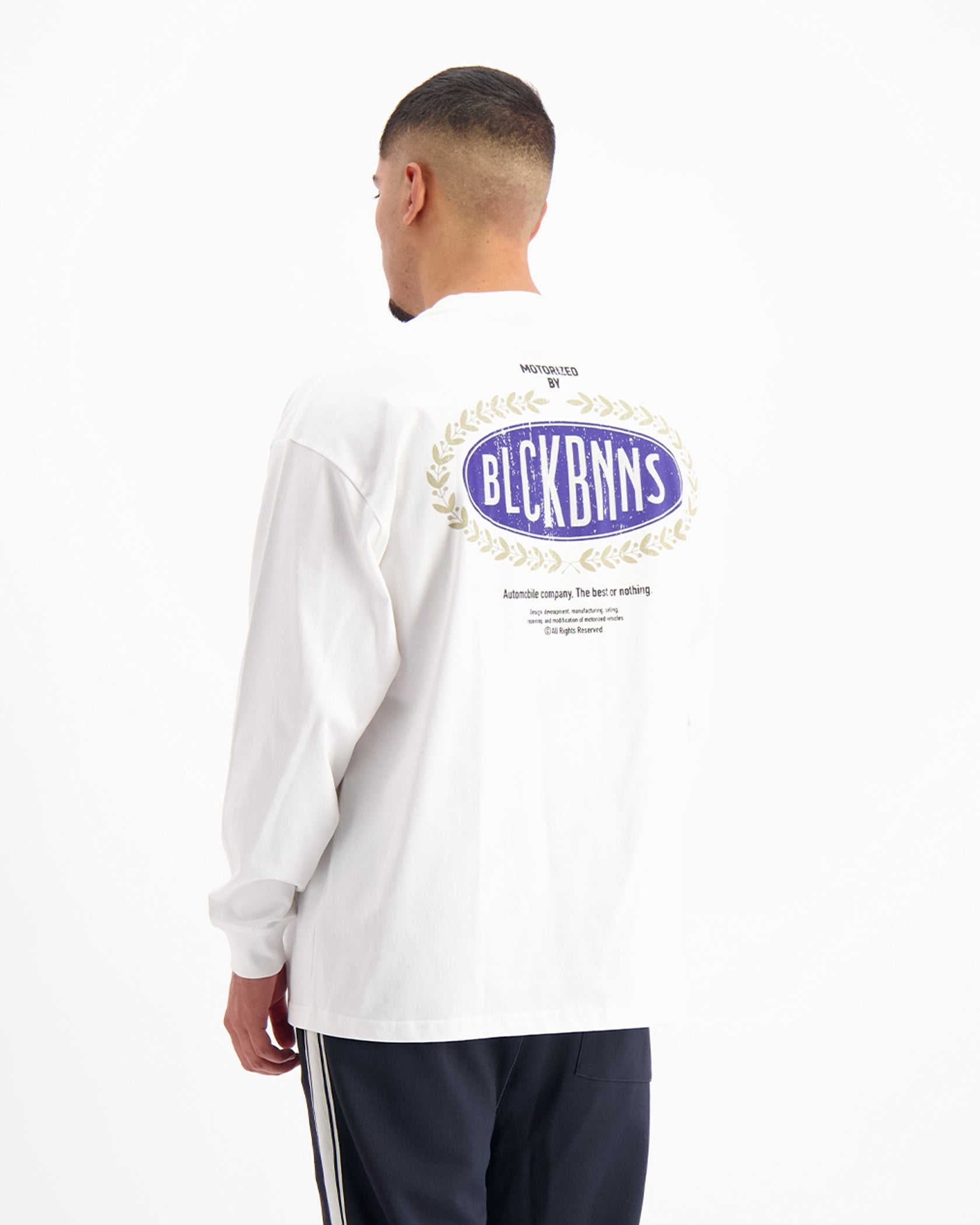 AUTOMOBILE LONGSLEEVE T-SHIRT | White
