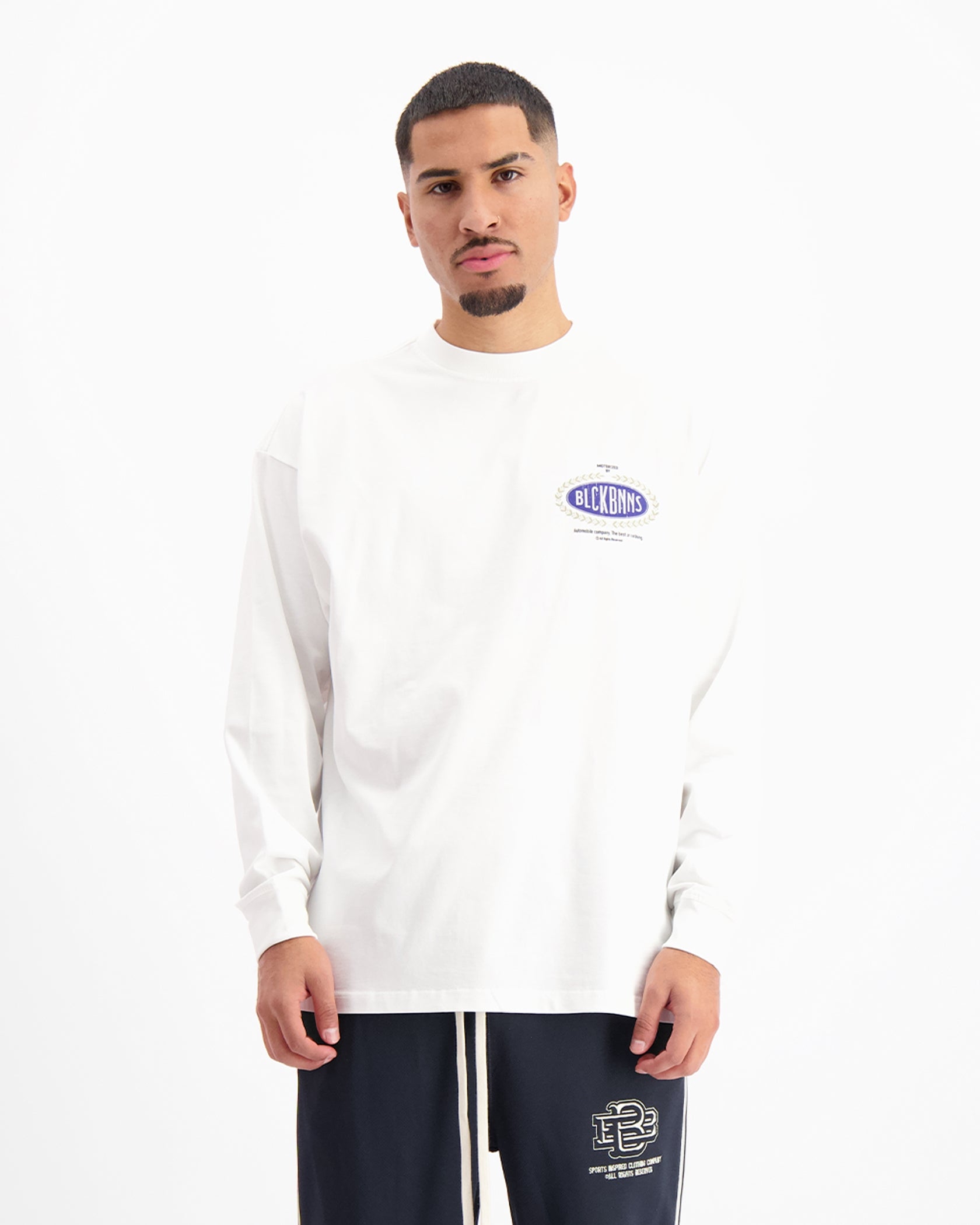 AUTOMOBILE LONGSLEEVE T-SHIRT | White