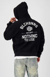 BAD HABITS ZIPPED HOODIE | Black