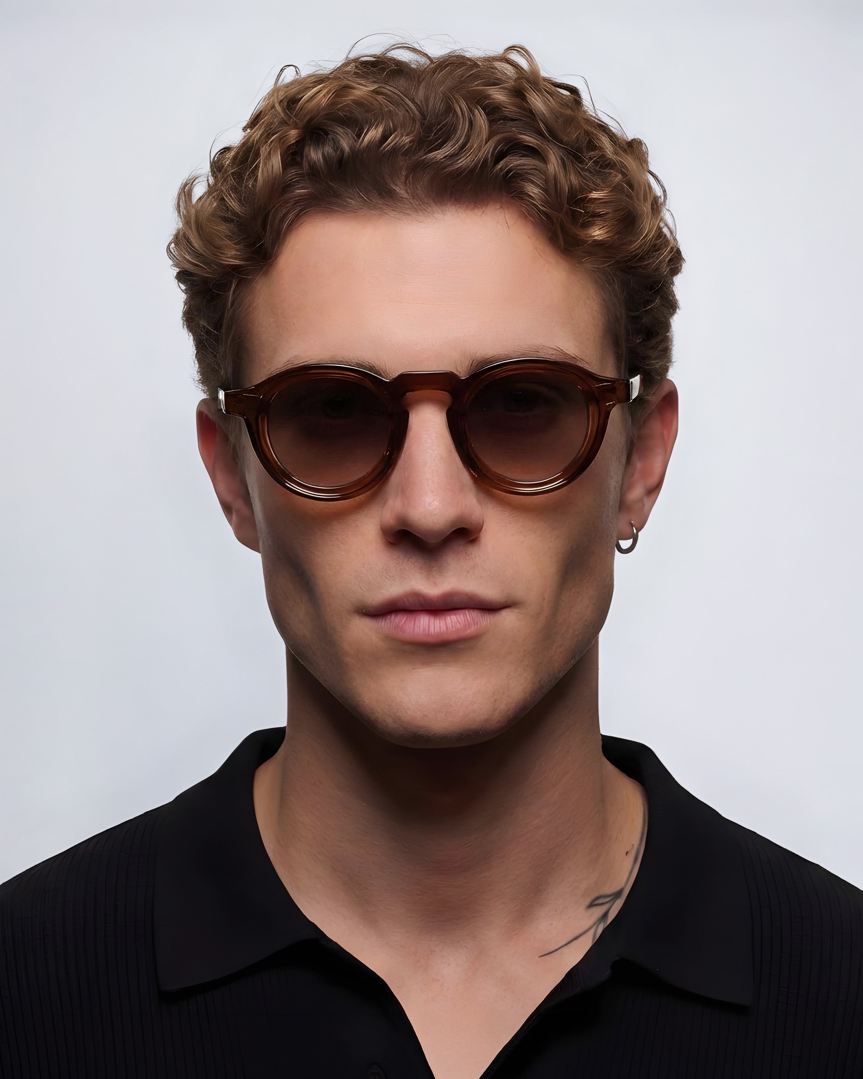 EINFARBIGE SONNENBRILLE | Braun