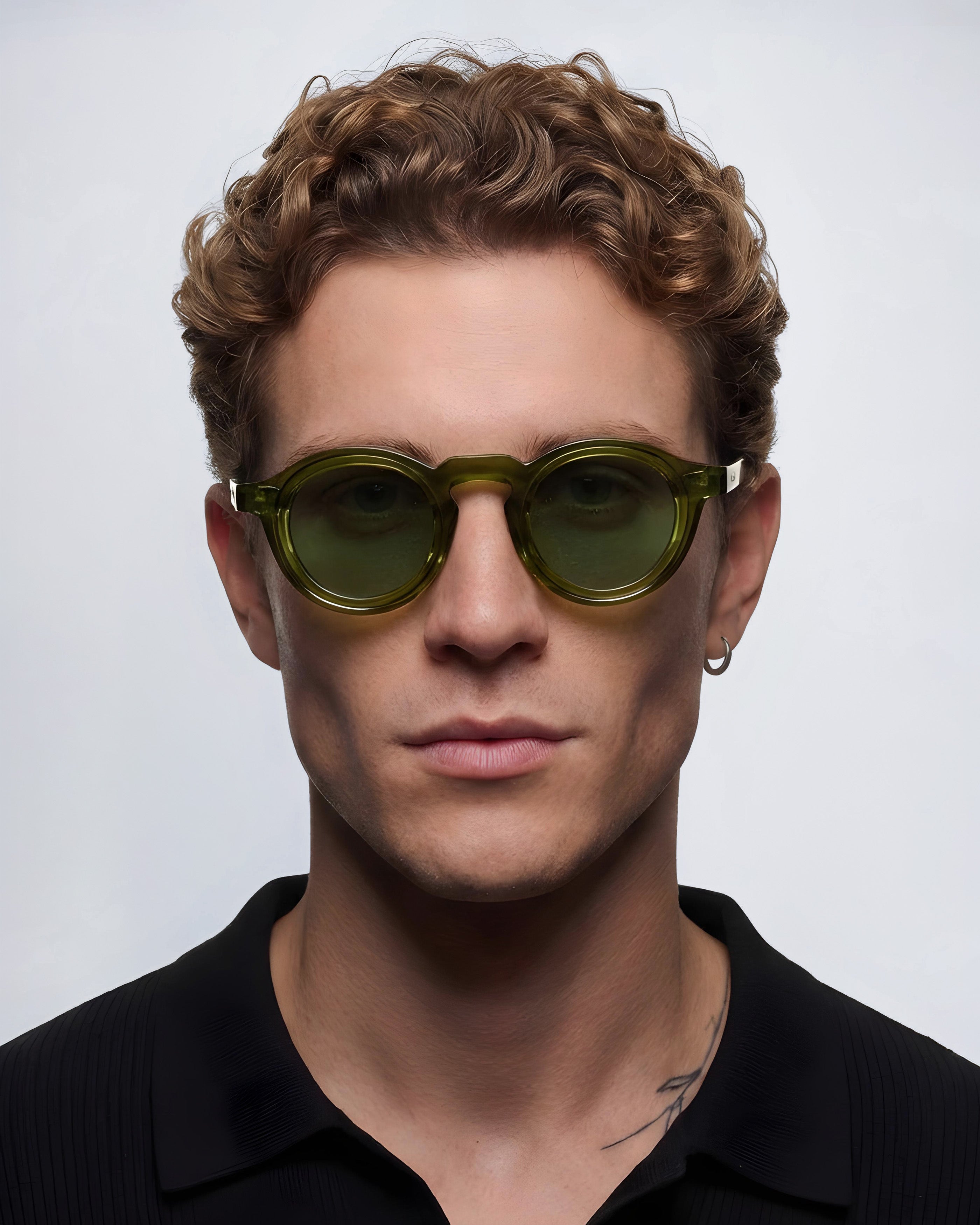 EINFARBIGE SONNENBRILLE | Grün