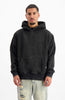 BLANK WASHED HOODIE | Black