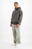 BLANK WASHED HOODIE | Grey