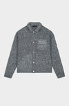 BOUCLE CARPENTER JACKET | Blue