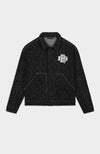 BOUCLE DENIM JACKET | Black