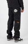 BOUCLE DENIM PANTS | Black