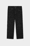 BOUCLE DENIM PANTS | Black