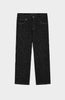 BOUCLE DENIM PANTS | Black