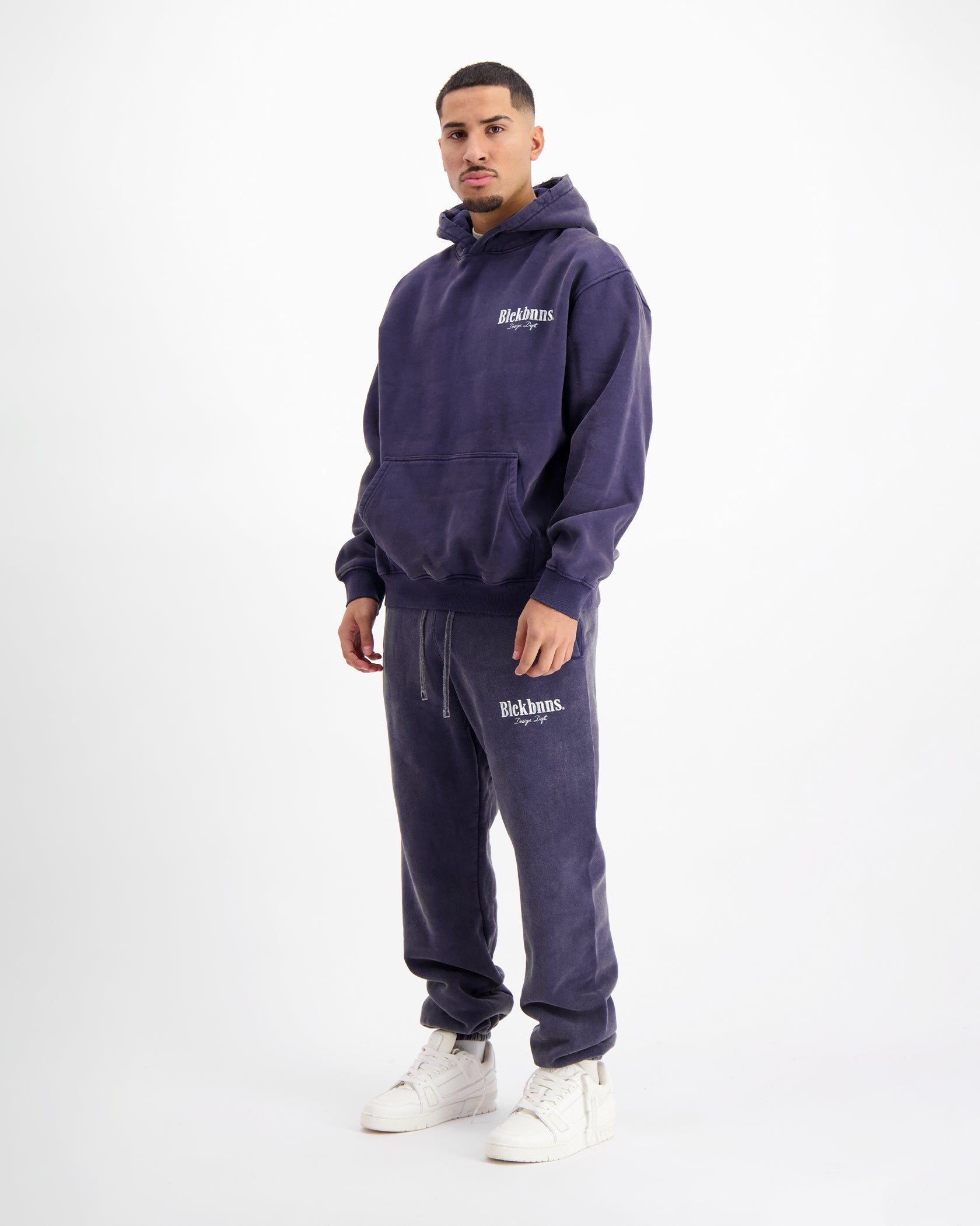 BRUSH WASHED SWEATSUIT | Navy