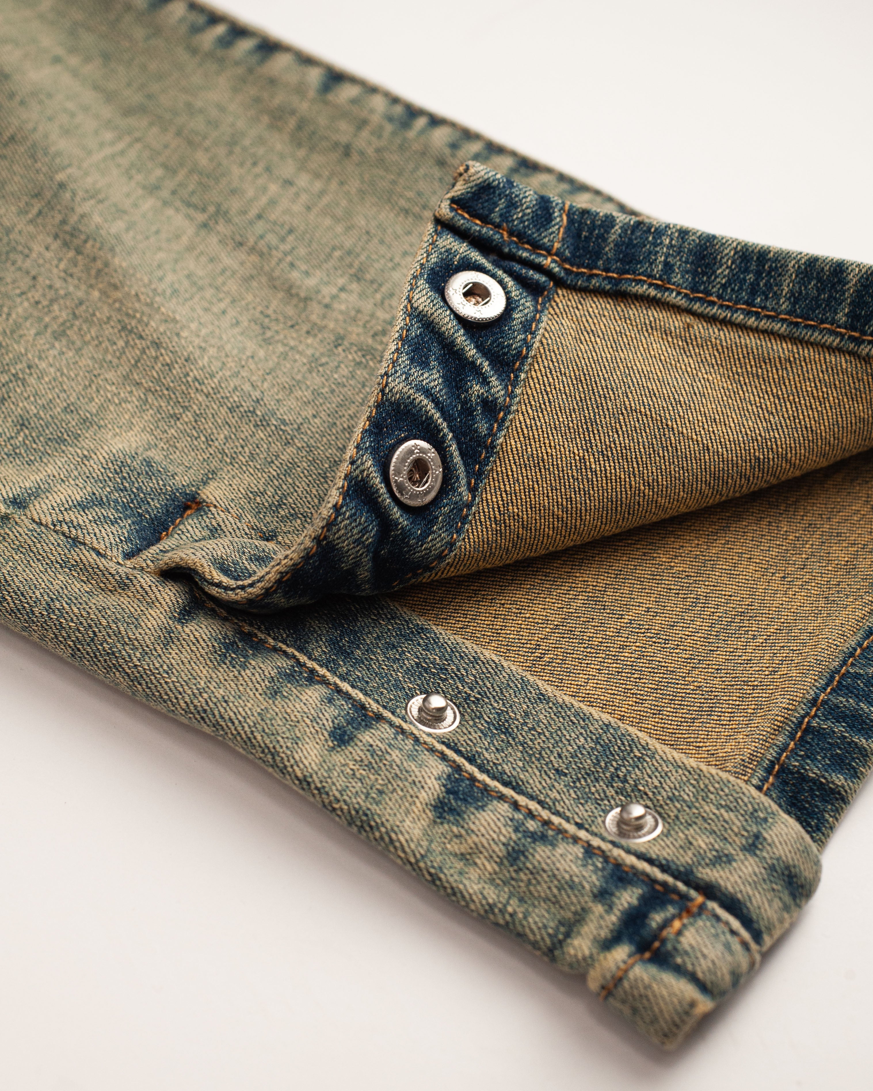 DENIM MET KNOPPEN | Blauw