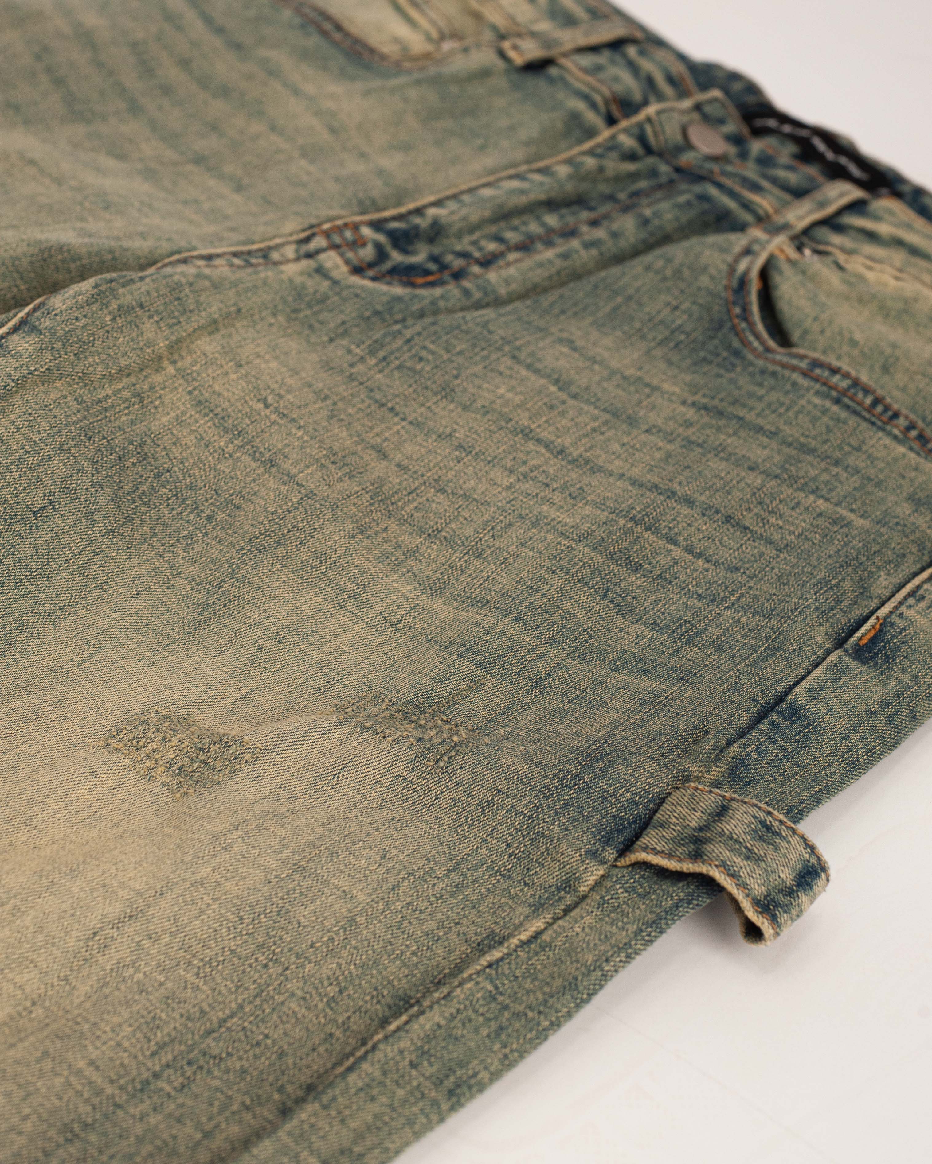 DENIM MET KNOPPEN | Blauw