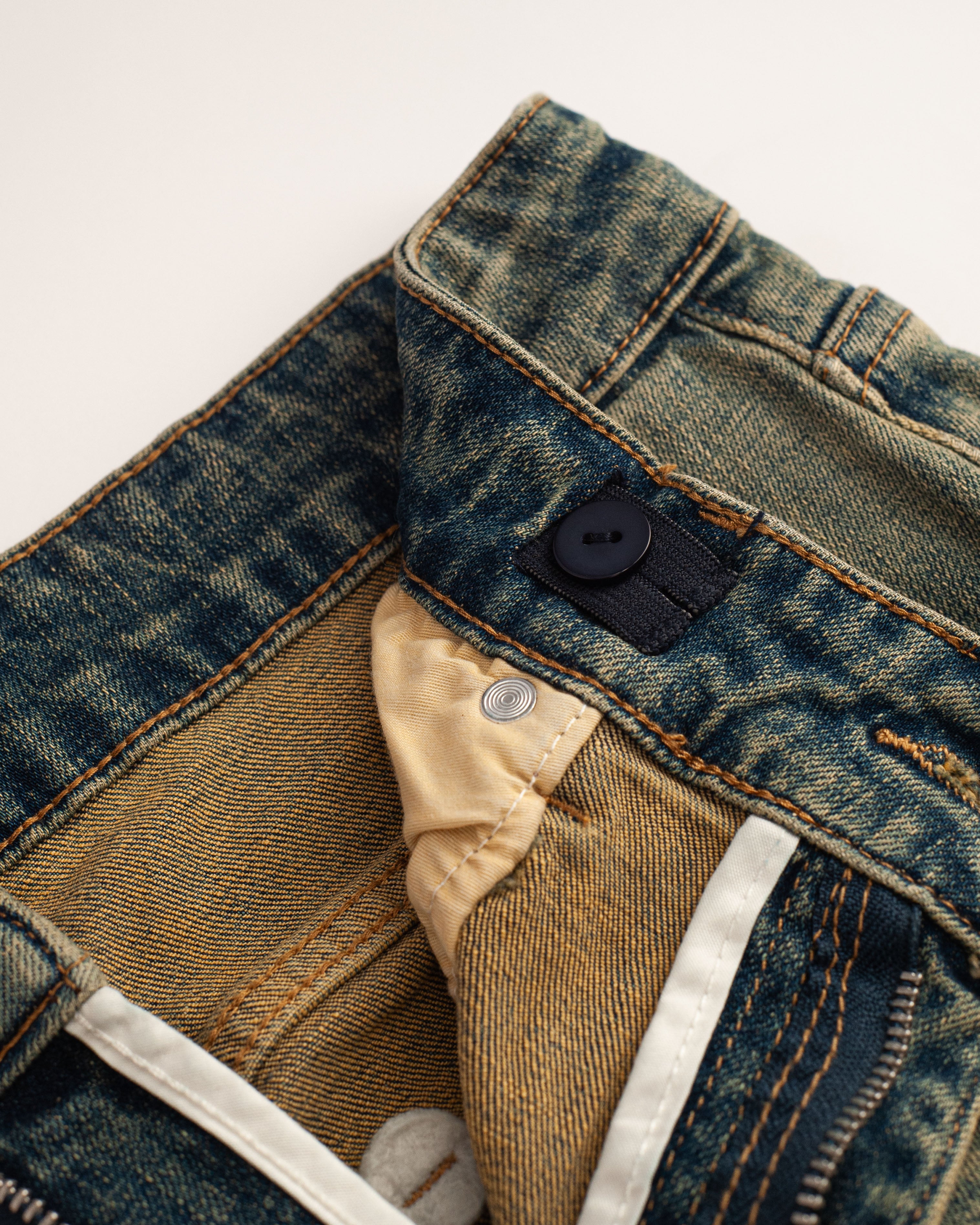DENIM MET KNOPPEN | Blauw