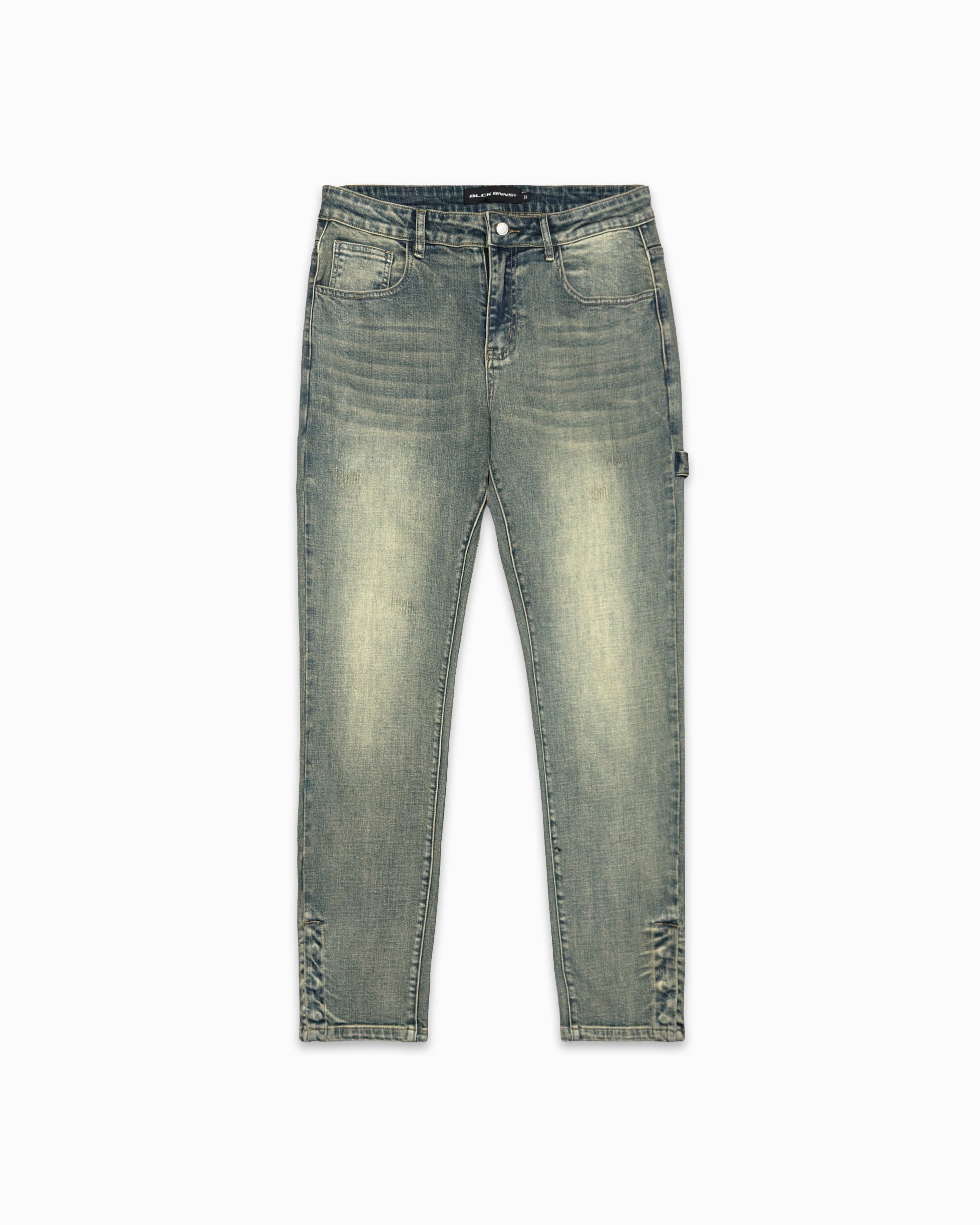DENIM MET KNOPPEN | Blauw
