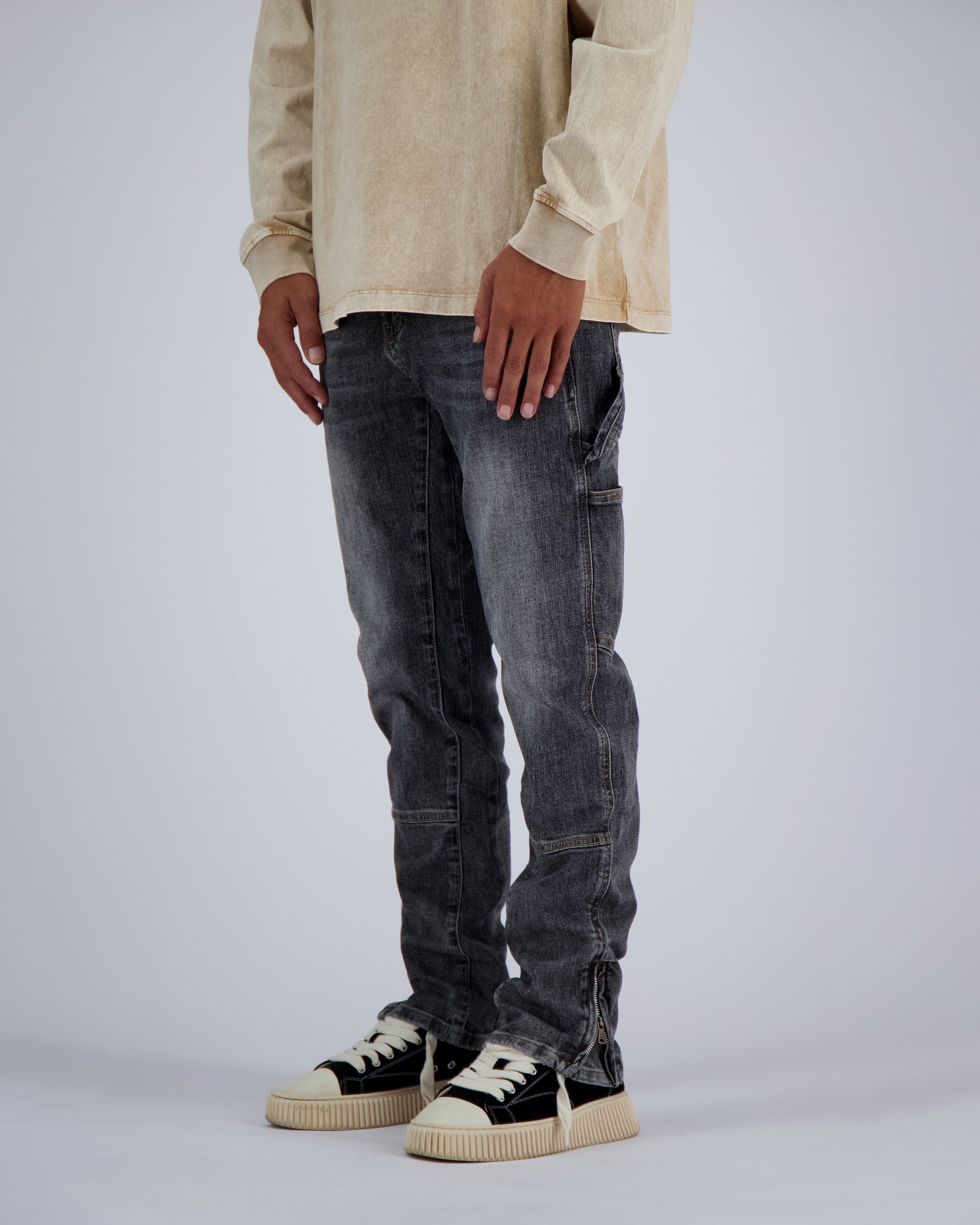 V2 WORKER DENIM | Grey