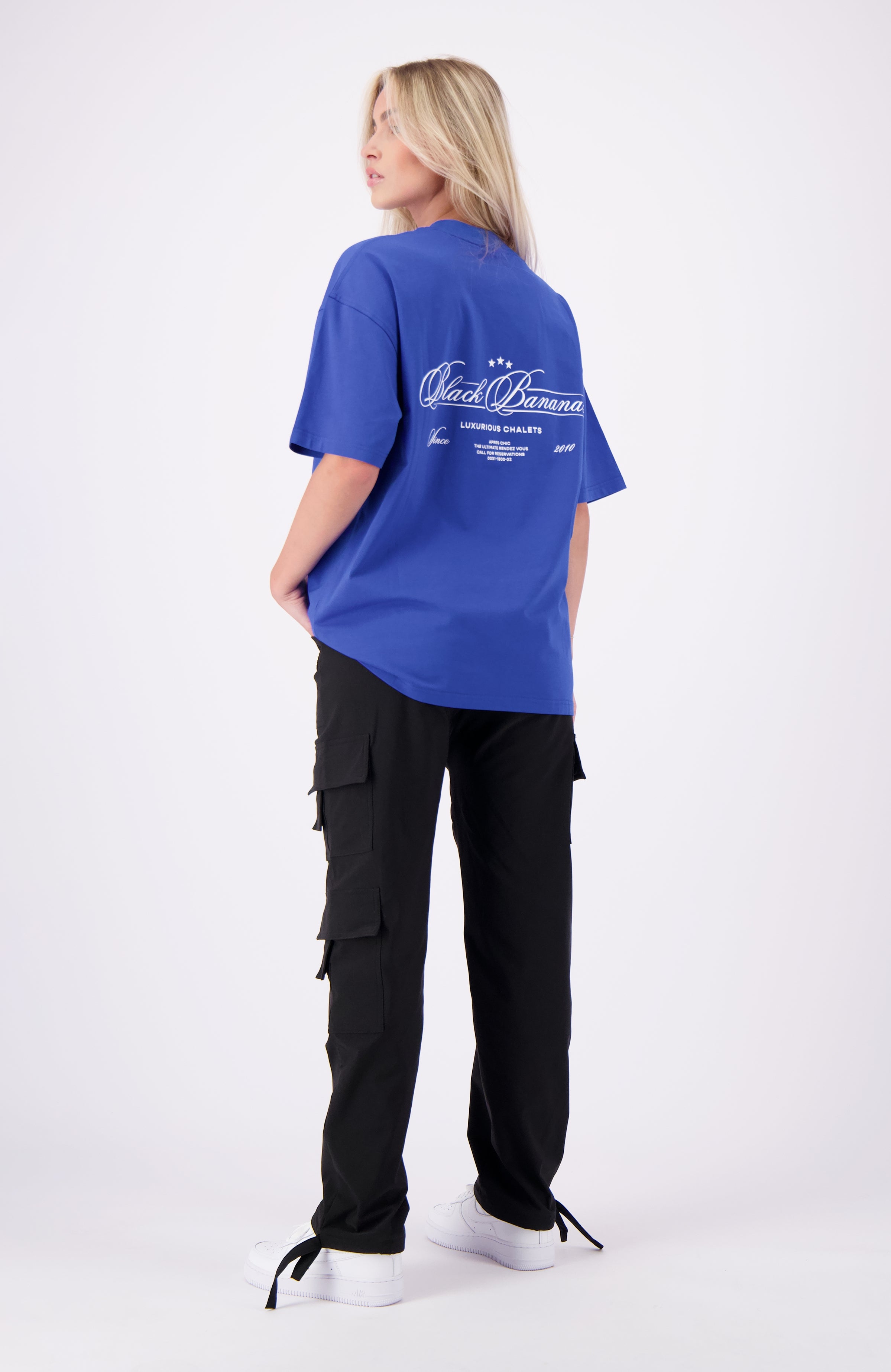 CALLIGRAPHY T SHIRT Cobalt Blue