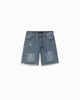 CUT OFF  DENIM SHORTS | Dark Blue