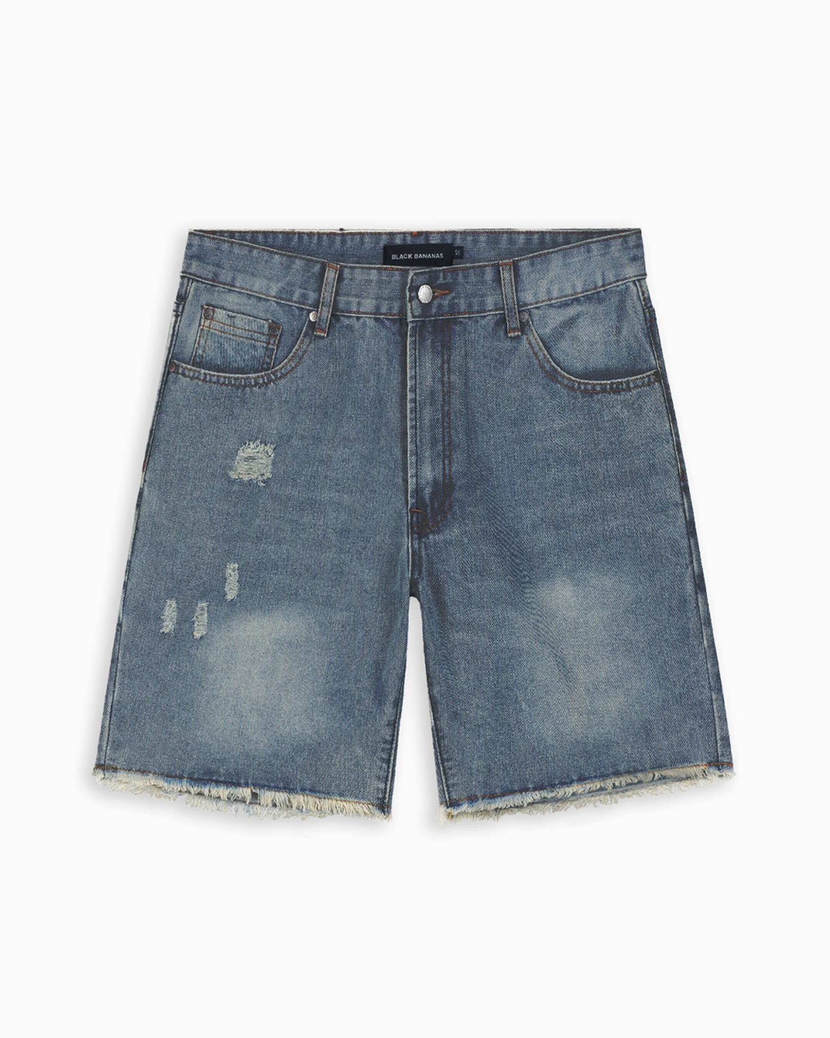 CUT OFF  DENIM SHORTS | Dark Blue