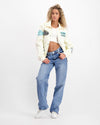 DESERT RACE VARSITY JACKET | Beige